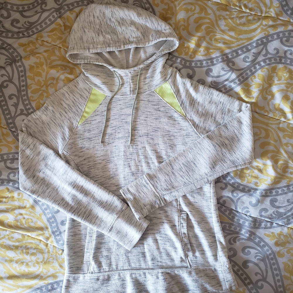 Light grey Athletic Hoodie, Sm.